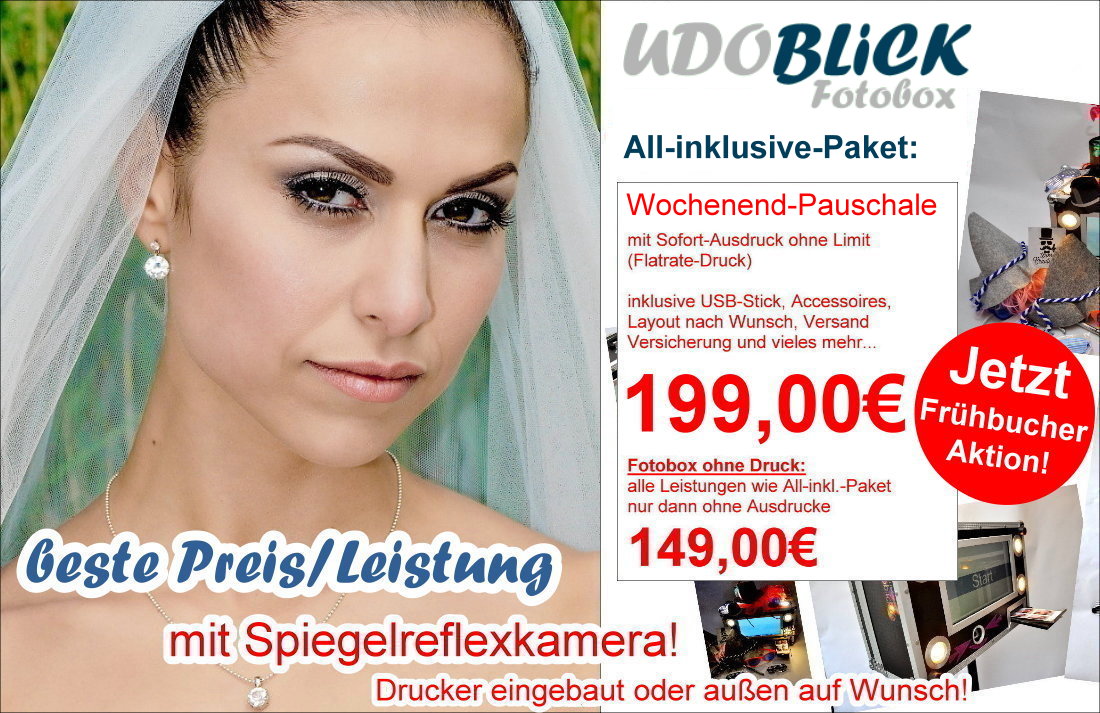 Moderne UDOBLiCK Fotobox