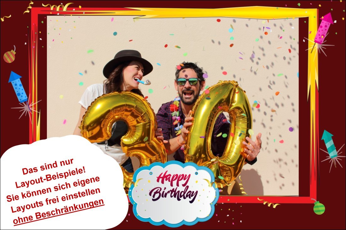 Geburtstagsfeier mit Fotobox